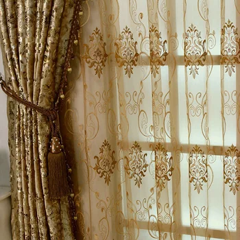 Guļamistaba Eiropas Aizkari Dzīvojamās Istabas Logu Tonēšana Iedeguma Audums no Ēdamistaba Taustiņu Luksusa Stila Flannelette