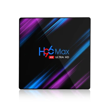 H96 Max Smart TV Box Android 10 RK3318 4GB 64GB USB3.0 1080P H. 265 60fps Google Voice Assitant Youtube 4K Smart TVbox 9.0 H96max