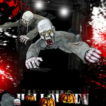 Halloween Aksesuārus Lien Rotājumi Dzīves Izmēra Animācijas Šausmu Rāpojošs Zombie Haunted Māju Pagalmā Biedējošu Halovīni Puse Dekori