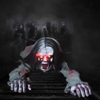 Halloween Aksesuārus Lien Rotājumi Dzīves Izmēra Animācijas Šausmu Rāpojošs Zombie Haunted Māju Pagalmā Biedējošu Halovīni Puse Dekori