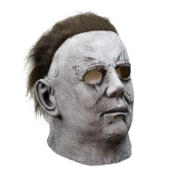 Halloween Masku Mike Mel Moonlight Paniku, Šausmas Lateksa Šausmu Michael Myers Maska Cosplay Pilnu Sejas Ķivere Puse Biedējošu Aksesuārus, Rotaļlietas