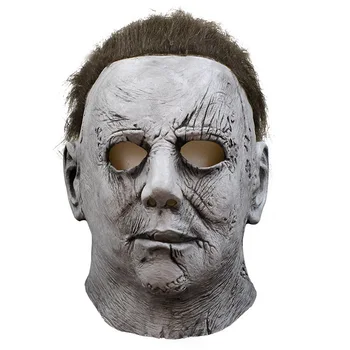 Halloween Masku Mike Mel Moonlight Paniku, Šausmas Lateksa Šausmu Michael Myers Maska Cosplay Pilnu Sejas Ķivere Puse Biedējošu Aksesuārus, Rotaļlietas