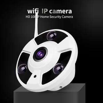 HD 1080P 5MP WIFI IP Kameras Wireless Audio CCTV Wi-Fi, Cam Kameras Onvif TF Kartes Slots APP CamHi Iekštelpu Kamera