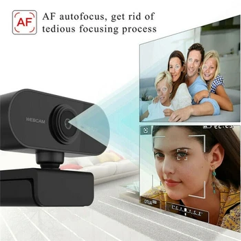 HD 1080p Datoru Webcam USB Web cam, Ar Micphone Klēpjdatoru Desktop PC Tablet Grozāms Kameras