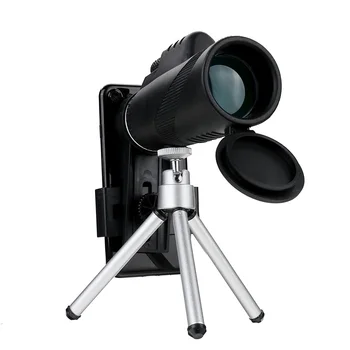 HD 40X60 Tālummaiņas Objektīvs Mini Night Vision Monokulāri Teleskops ar Statīvu Tālrunis Klipu Rokas Binokļi Āra Medību Kempings