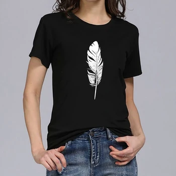 Hillbilly Vasaras Melna Balta Spalvu T-krekls Sievietēm Harajuku Graphi Iespiesti Tee Femme Modes Gadījuma O-veida Kakla Dames Kleding Zomer