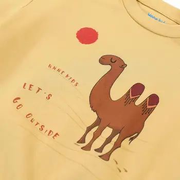 Hnne 2021. gada Pavasarī Jaunu Cartoon Camel Drukāt Hoodies Bērnu Kvalitātes Bērniem sporta Krekli Zēniem Meitene Topi Jogger Puloveri HJ151178