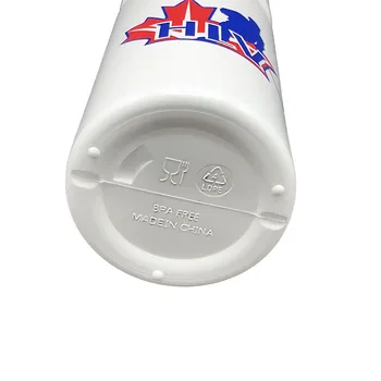 Hokeja Ūdens Pudele Baltā HDPE Plastmasas NEVIENS BPA Sports Hokejs Futbols Lakrosa Pudeles Classic Pagarināts Padoms Dizaina Sporta Rīkiem