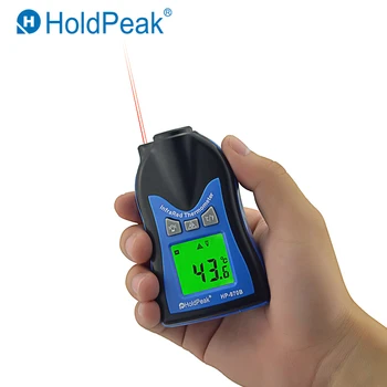 HoldPeak HP-970B Portatīvo, kas Nav Saskarē Digitālais Infrasarkanais Termometrs Mini Meteoroloģisko Staciju Testeri Lāzera Termometro Instruments, Instrumenti,