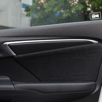 Honda FIT DŽEZA piederumi 2016 auto stils Automašīnas Durvis Interjera Margas, Apdares lentes kadru vāciņš melns