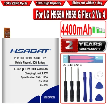 HSABAT BL-T16 4400mAh Akumulatoru LG H955A H959 G Flex 2 Bloks 4 Vu4 H950 LS996 H955 US995