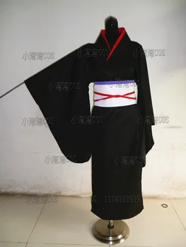 Hunter X Hunter Kalluto Zoldyck Cosplay Kostīms melnā Kimono