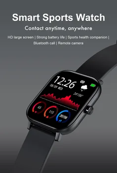 I10 Bluetooth Zvanu Smart Skatīties Vīriešu Ūdensnecaurlaidīgs Fitnesa Tracker Sirds ritma Monitors Smart Pulkstenis Sievietēm P8 Smartwatch Android, Ios
