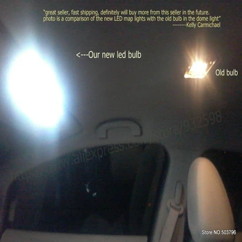 Iekšlietu auto lukturi audi a8 d2 d3 Auto, automobiļu Led Apgaismojums dome spuldzes bez kļūdām 22pc