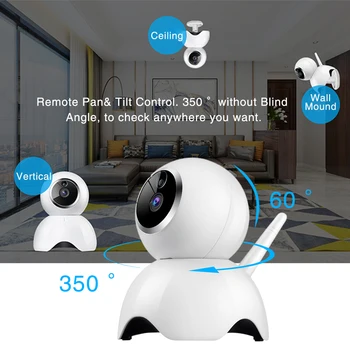 Iekštelpu EWelink Wifi Kameru Baby Monitor Bezvadu IP kamera divvirzienu Audio Mini Nakts Redzamības LAN smart home