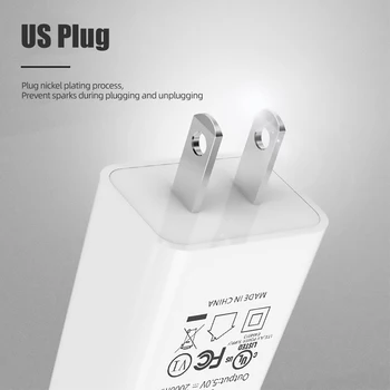 Ihuigol Mobilā Tālruņa Lādētāju, Lādēšanas iPhone Xiaomi Samsung Universal ES/ASV USB Lādētāju Sienas Adapteris Ceļojumu 2A Ātri Lādētāji