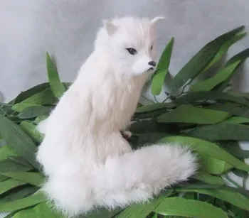 Imitācijas modelēšanas white fox kažokzvēru Roku āda Mājas interjera priekšmeti foto aksesuārus, Māksla un amatniecība