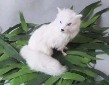 Imitācijas modelēšanas white fox kažokzvēru Roku āda Mājas interjera priekšmeti foto aksesuārus, Māksla un amatniecība