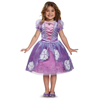 Infant Baby Meitenes Sofia Princess Tērpu Halloween Cosplay Toddler Apģērbu Puse Lomu spēles Bērniem Iedomātā Sofija Kleitas Meitenēm