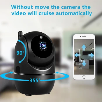 Ip kameras Interaktīvā 1080P Video Novērošanas Kameru, WiFi Bezvadu Drošības Kameru Mākonis, Auto Izsekošana, Bezvadu Kameras Ip Cam