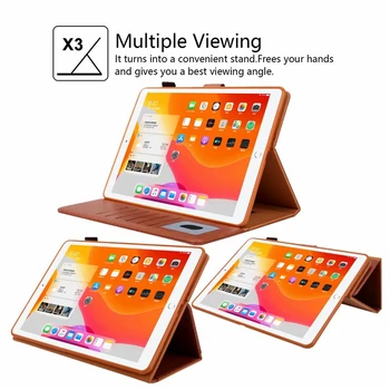 IPad Mini 5, Ādas Gadījumā Mini 4 Smart Cover Flip Magnētisko Stand Case for iPad Mini 1 Mini 2 3 atmiņas Kartes Slots Rokas Siksna