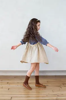 Ir 2021. Jaunā Pavasara Sp Zīmola Bērniem Krekli Meitenēm Gudrs garām Piedurknēm Blūzes Baby Bērnu Toddler Modes Princese t-veida Topi Apģērbi