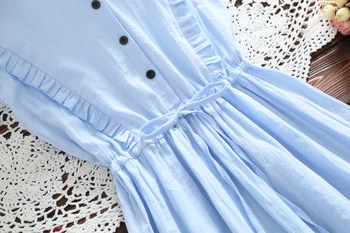 Ir 2021. Kokvilnas Veļa, Sieviešu Kleita Vintage Vasaras Sieviešu Kleitas, Elegants Mežģīņu Kleita Bez Piedurknēm Vestidos 9525