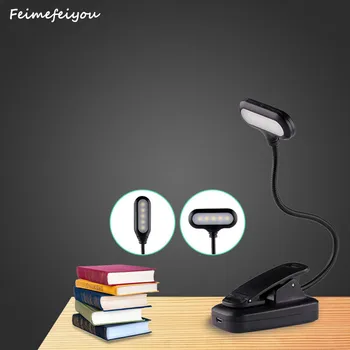 Ir 2021. LED USB Klipu Grāmatu Gaismu Uzlādējams Acu Aizsardzība Galda Lampa Elastīgu Lasījumā Galda Lampas Notebook Portatīvie Datori