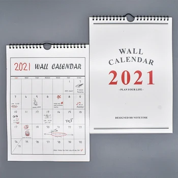 Ir 2021. Režģu Ikdienas Grafiku Roku apgleznoti Kalendārā Mēneša piezīmju Grāmatu Kārtībā Plānotājs Sienas Kalendārs Office Piegāde