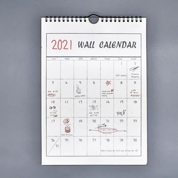 Ir 2021. Režģu Ikdienas Grafiku Roku apgleznoti Kalendārā Mēneša piezīmju Grāmatu Kārtībā Plānotājs Sienas Kalendārs Office Piegāde