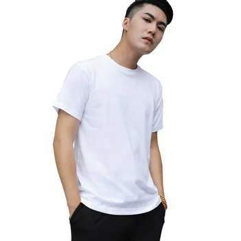 Ir 2021. tīras kokvilnas vienkrāsainu vīriešu un sieviešu īsām piedurknēm T-krekls balts kokvilnas Ami haki vīriešu zemāko krekls jūra