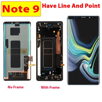 Ir Līniju Un Punkta Samsung Note9 LCD skārienekrānu, Digitizer Displejs Samsung Galaxy N9600 N960F N960U Note9 LCD