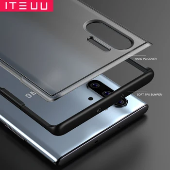 ITEUU Matēts antidetonācijas Case For Samsung Galaxy Note 10 10 Plus Gadījumos Aizmugurējā Vāciņa Korpusa Samsung Note10 Note10plus