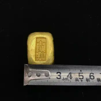 Izsmalcinātu retro (jinfengxiang) mazo zelta lietņu apdare amatniecības