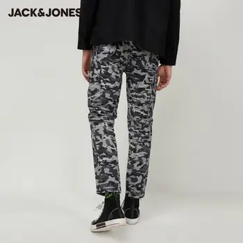 JackJones Vīriešu Kokvilnas Maskēties Iespiestas Vairākas Kabatas Streetwear Kravas Bikses|220114580
