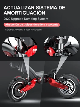 Janobike elektriskā motorollera Dual motori E-scooter Dual NUTT Hidraulisko bremžu scooter Tatol Jauda 2400W 10 collu Riepa