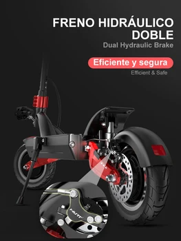 Janobike elektriskā motorollera Dual motori E-scooter Dual NUTT Hidraulisko bremžu scooter Tatol Jauda 2400W 10 collu Riepa