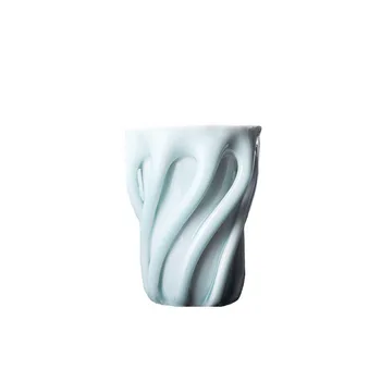 Japānas Mākslas Dizaina Jingdezhen Rokasgrāmata LE Keramikas Glazūru Kafijas Krūze Tējas Tase Skrūve Kokam Saknes Xicaras Kafejnīca Tazas Radošo Dāvanu Teacup