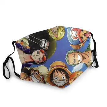 Japāņu anime, One Piece, Naruto Mascarilla Masque Sejas Maskas, Vienā Gabalā Apkalpes Maskas Fation Mutes Maska