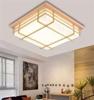 Japāņu masīvkoka LED griestu gaismas, dzīvojamā istaba, restorāns, guļamistaba, tējas istabā griestu lampas