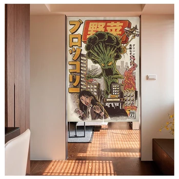 Japāņu Stila dekoratīvie durvju aizkaru audums audums sākuma ekrāniem nodalījumu, restorāns, aizkarus, sienas, mājas apdare