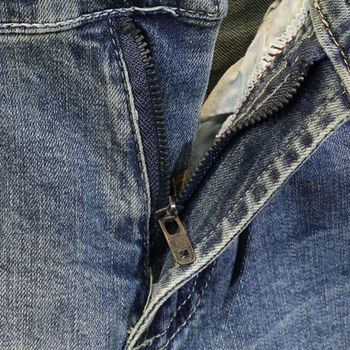 Jauna Dizaineru Modes Vīriešu Džinsi Augstas Kvalitātes Retro Zilā Ripped Džinsa Gadījuma Zīmuli Vintage Bikses Slim Fit Elastīgas Garās Bikses