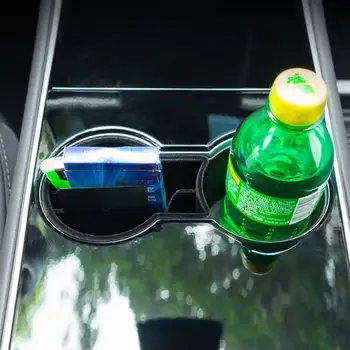 Jauna Tipa ABS Auto Tases Turētājs, Ievietojiet Organizators pelnu trauku Ūdens Kausa Dzērienu Pudeles Galvenās Kartes īpašnieku, Lai Tesla Model 3