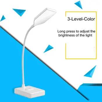 Jaunais LED Salokāms Daudzfunkcionālu Galda Lampas Acu aizsargāta Ilgu Mūžu Regulējamas, Elastīgas Galda Lampa Led Gaismas 3 līmeņu Krāsas