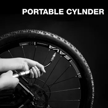 Jaunas Alumīnija Sakausējuma Portatīvie Mini Bike Velosipēdu Sūknis 88g 100PSI Ultravieglajiem Augsta Spiediena Rokas Piepūšanas par Schrader/Presta vārsts