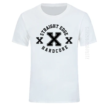 Jaunas Vasaras Modes Vīriešu T Krekls Vienkāršiem Plus Lieluma Apkalpes Kakla Kokvilnas T Straight Edge Hardcore Populārs Stils Cilvēks T-Krekls