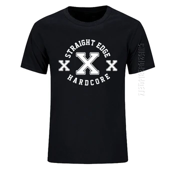 Jaunas Vasaras Modes Vīriešu T Krekls Vienkāršiem Plus Lieluma Apkalpes Kakla Kokvilnas T Straight Edge Hardcore Populārs Stils Cilvēks T-Krekls