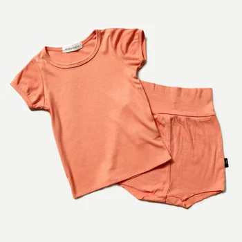 Jaundzimušo Bērnu Apģērbs, Pidžamas Komplekts Kokvilnas Vasaras Zīdaiņu Salātu Apģērbu Komplekts Īsām Piedurknēm Sleepwear Bērnu Bodysuit Mājas Tērps 2GAB
