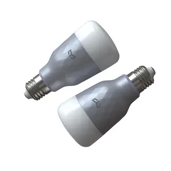 Jauno Atbrīvošanu Yeelight 1SE Smart LED Spuldzes E27 6W RGB Balss Kontroles Krāsains Gaismu, lai Google Home Darbu Mijia