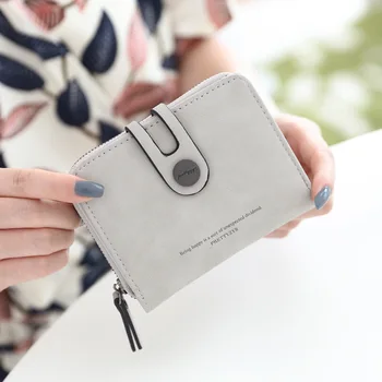 Jauno Modes Īss Sievietes Somiņā 2018 Rāvējslēdzēju Dizaina PU Ādas Sieviešu Maki 6 Krāsas Mini Maku Sievietēm Kartes Monēta Maku Carteira